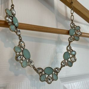 J. Crew Factory Blue and Silver Necklace